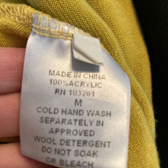 Funky People VTG lemon/ chartreuse dress w/attached flowers w/ stone centers - Picture 9 of 10